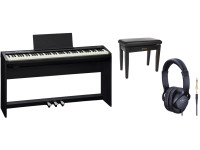 <b>Roland FP-30X piano preto com MÓVEL ROLAND KSC-70-BK, BARRA 3 PEDAIS ROLAND KPD-70-BK, BANCO PIANO ROLAND RPB-100BK e AUSCULTADORES ROLAND RH-5</b> <b>Roland FP-30X piano preto com MÓVEL ROLAND KSC-70-BK, BARRA 3 PEDAIS ROLAND KPD-70-BK, BANCO PIANO ROLAND RPB-100BK e AUSCULTADORES ROLAND RH-5</b>